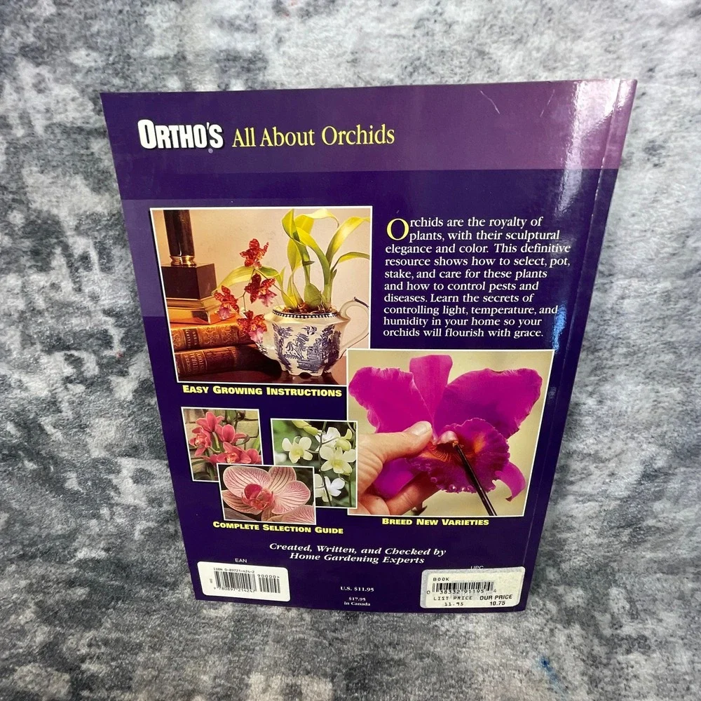 Ortho Whitecap Books Growing Displaying All About Orchids 1990s 2 Book‎ Lot